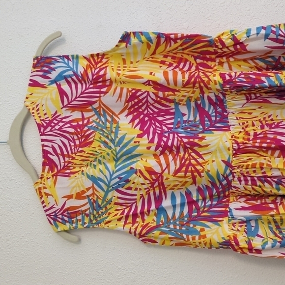 Expressions Catalog Colorful Summer Beachy Boho Maxi Dress Size Small Hawaii - Picture 6 of 10